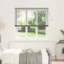   vidaXL Zsalugáter Redőnyök Sötétszürke 175 x 150 cm Alumínium