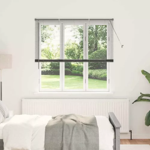 vidaXL Zsalugáter Redőnyök Sötétszürke 175 x 150 cm Alumínium