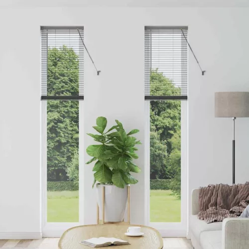 vidaXL Zsalugáter Redőnyök Sötétszürke 220 x 40 cm Alumínium
