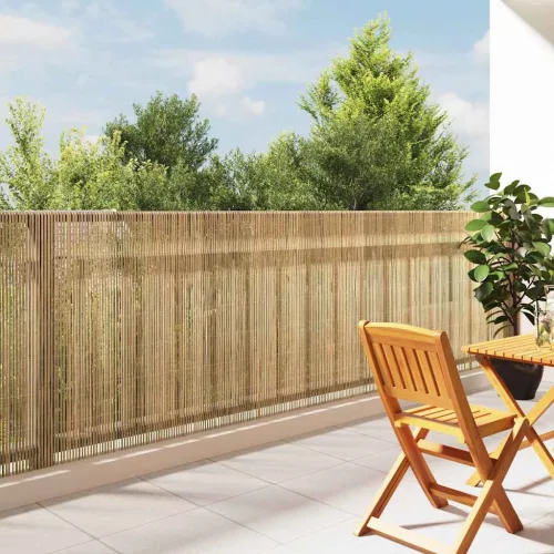 vidaXL Bambusz kerítés Természetes 400 x 125 cm bambusz