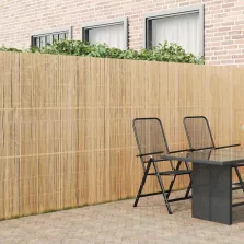 vidaXL Bambusz kerítés Természetes 400 x 180 cm bambusz