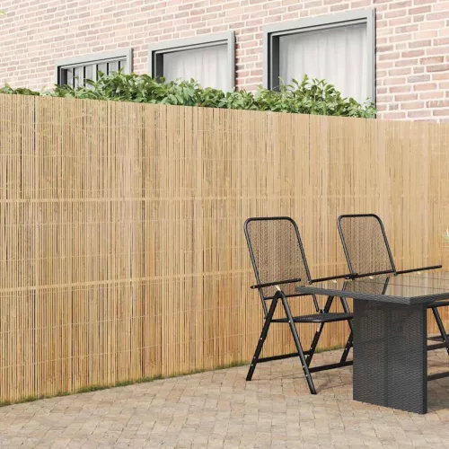 vidaXL Bambusz kerítés Természetes 400 x 180 cm bambusz