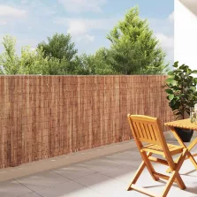 vidaXL Kéregkerítés Barna 400 x 125cm Kéreg
