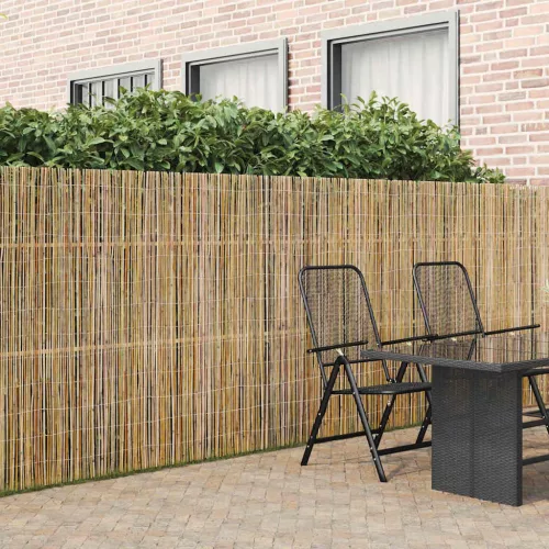 vidaXL Bambusz kerítés Természetes 400 x 150 cm bambusz