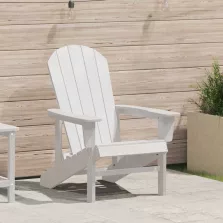 vidaXL Adirondack szék Fehér 82 x 74 x 92 cm HDPE