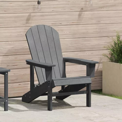 vidaXL Adirondack szék Világosszürke 82 x 74 x 92 cm HDPE