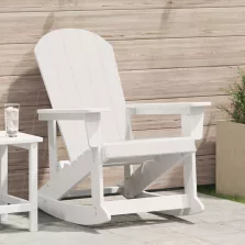 vidaXL Adirondack hintaszék Fehér 73.5 x 92 x 90 cm HDPE