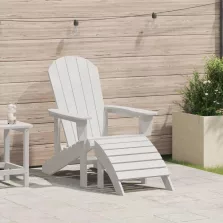 vidaXL Adirondack szék Fehér 82 x 74 x 92 cm HDPE