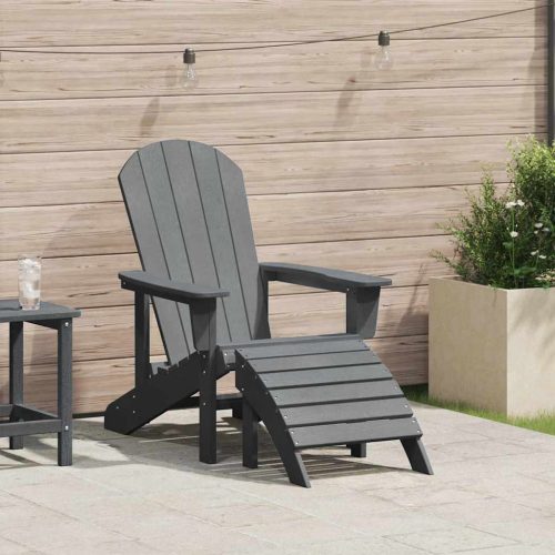vidaXL Adirondack szék Világosszürke 82 x 74 x 92 cm HDPE