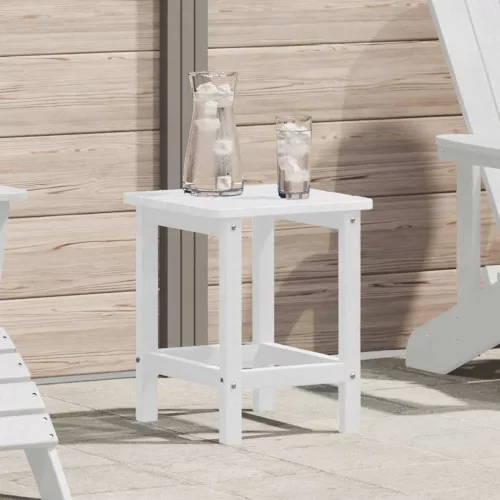 vidaXL Adirondack Oldalsó Asztal Fehér 38 x 38 x 46 cm HDPE