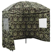   vidaXL Horgászernyő Terepszínű 240 x 210 cm Oxford Poliészter