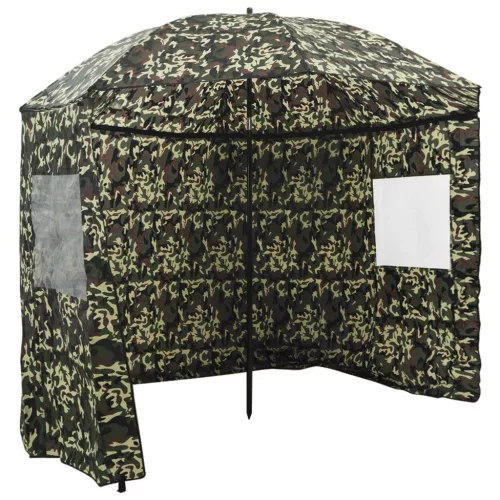 vidaXL Horgászernyő Terepszínű 300 x 240 cm Oxford Poliészter