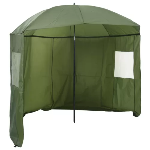 vidaXL Horgászernyő Sárga Hadisereg 220 x 193 cm Oxford Poliészter