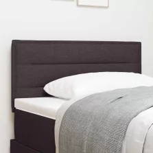 vidaXL Fejtámla fejtámlával Sötét Barna 90 cm Műbőr