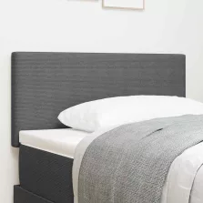 vidaXL Fejtámla fejtámlával Világosszürke 80 cm Műbőr
