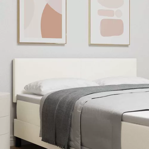 vidaXL Fejtámla fejtámlával Krém 160 cm Műbőr