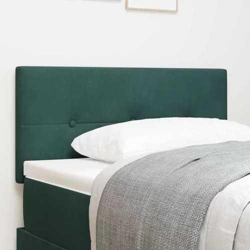 vidaXL Fejtámla fejtámlával Sötétzöld 80 cm Műbőr