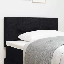 vidaXL Fejtámla fejtámlával Fekete 90 cm szövet