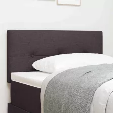 vidaXL Fejtámla fejtámlával Sötét Barna 90 cm Műbőr