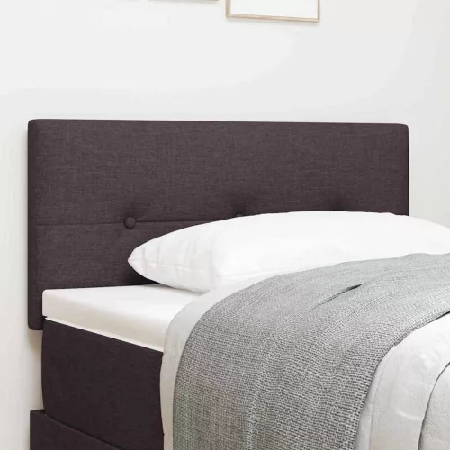 vidaXL Fejtámla fejtámlával Sötét Barna 90 cm Műbőr