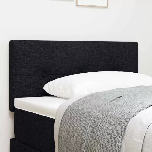vidaXL Fejtámla fejtámlával Fekete 100 cm Műbőr
