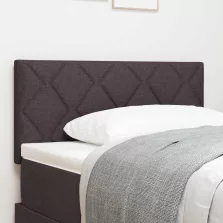   vidaXL Textil Fejtámla Geometrikus Sötét Barna 100 cm szövet