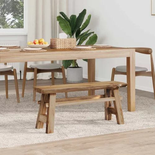 vidaXL pad Természetes 100 x 29 x 43,5 cm Tömör Teakfa