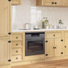   vidaXL Cabinet tárolóval Méz 60 x 46 x 81 cm Tömör fenyőfa