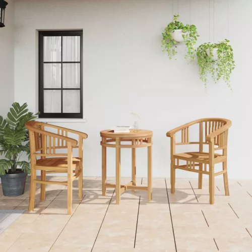vidaXL Szék 2 pcs Barna 63 x 58 x 89 cm Tömör Teakfa