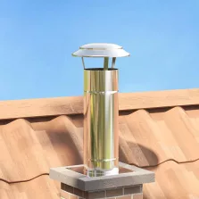   vidaXL Eső Borító Kémény Ezüst 25 x 25 x 20 cm Rozsdamentes acél