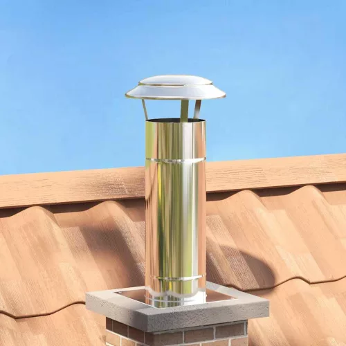 vidaXL Eső Borító Kémény Ezüst 25 x 25 x 20 cm Rozsdamentes acél