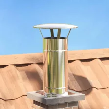   vidaXL Eső Borító Kémény Ezüst 35 x 35 x 20 cm Rozsdamentes acél