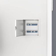 vidaXL Hozzáférési panel 2 pcs Fehér 20 x 20 cm Acél