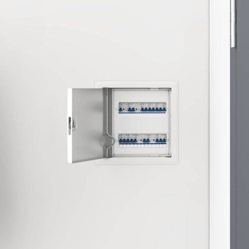 vidaXL Hozzáférési panel 2 pcs Fehér 20 x 20 cm Acél