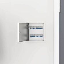 vidaXL Hozzáférési panel 2 pcs Fehér 20 x 20 cm Acél