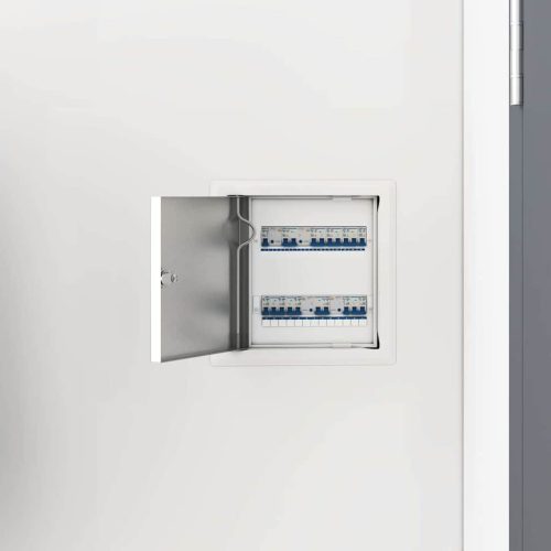 vidaXL Hozzáférési panel 2 pcs Fehér 20 x 20 cm Acél