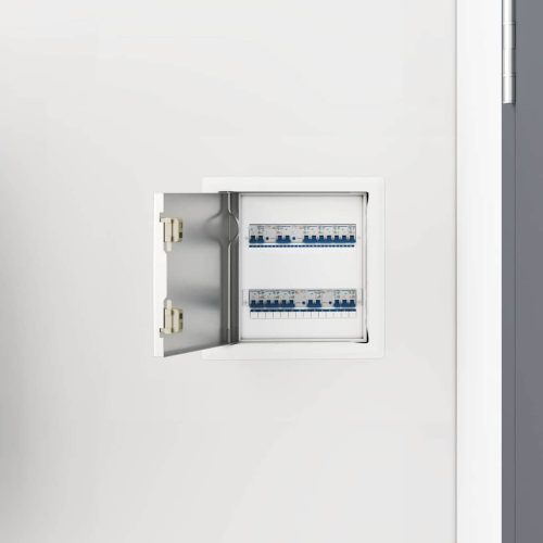 vidaXL Hozzáférési panel 2 pcs Fehér 20 x 20 cm Acél