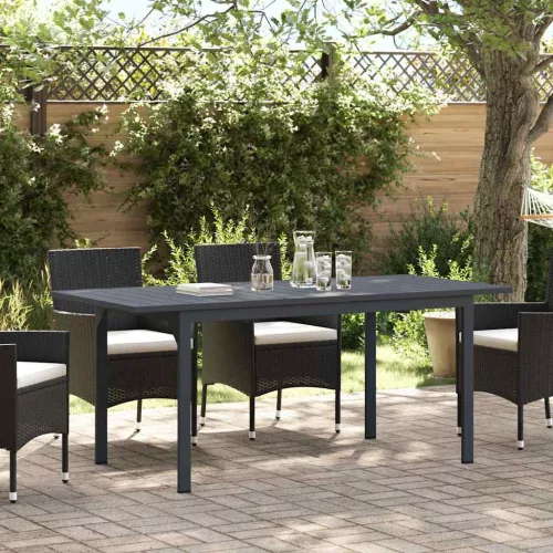 vidaXL Hosszabbító Asztal Antracit 180 x 80 x 76 cm Acél