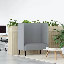   vidaXL Magas háttámlás szófák Világosszürke 109 x 56 x 121 cm szövet