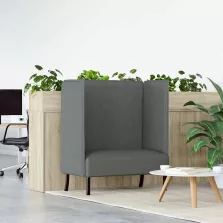   vidaXL Magas háttámlás szófák Sötétszürke 109 x 56 x 121 cm szövet