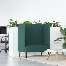   vidaXL Magas háttámlás szófák 101cm Sötétzöld szövet