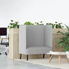   vidaXL Magas háttámlás szófák 101cm Felhős szürke szövet