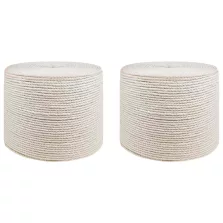 vidaXL Jutaszál 2 pcs 2 Fehér 100% Tossa kender