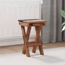   vidaXL Zsámoly Természetes 30 x 30 x 48 cm Tömör újrahasznosított fa