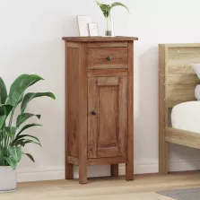   vidaXL Növényállvány fiókkal ajtóval Barna 36 x 25 x 80 cm Mahagóni fa