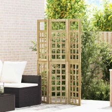   vidaXL Magánszféra Képernyő Méz barna 121 x 180 cm Tömör fenyőfa