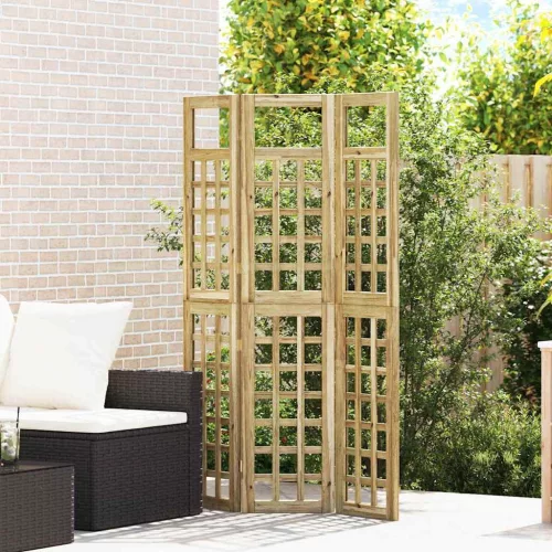 vidaXL Magánszféra Képernyő Méz barna 121 x 180 cm Tömör fenyőfa