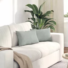   vidaXL Kanapé párnák 2 pcs Világosszürke 50 x 30 cm Bársonyos szövet