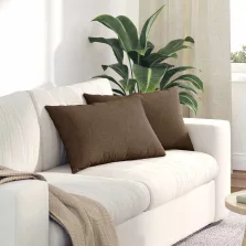 vidaXL Kanapé párnák 2 pcs Barna 60 x 40 cm szövet