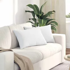 vidaXL Kanapé párnák 2 pcs Fehér 60 x 40 cm szövet